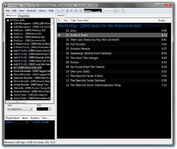 foobar2000 1.1.15 