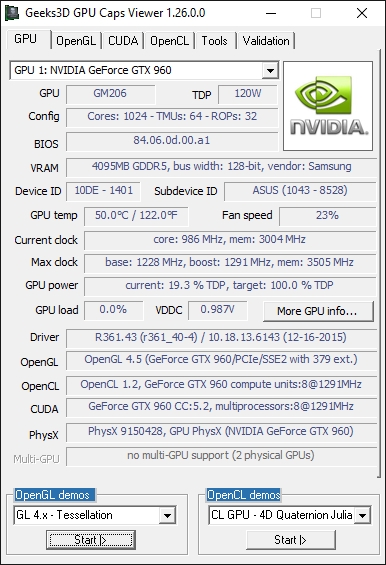 GPU Caps Viewer