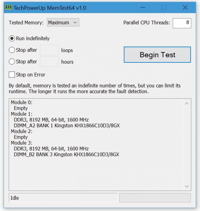 TechPowerUp Memtest64