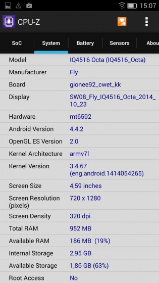 Fly Tornado Slim (IQ4516 Octa)