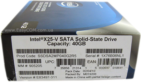 Intel X25-V SATA Solid State Drive