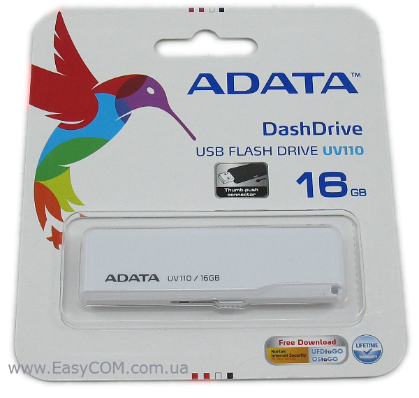 ADATA DashDrive UV110 packing