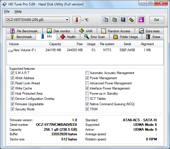 OCZ Vertex VTX450-25SAT3-256G