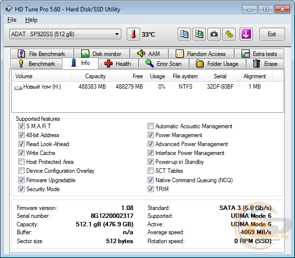 ADATA Premier Pro SP920 (ASP920SS3-512GM-C)