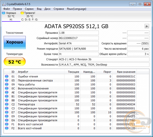 ADATA Premier Pro SP920 (ASP920SS3-512GM-C)