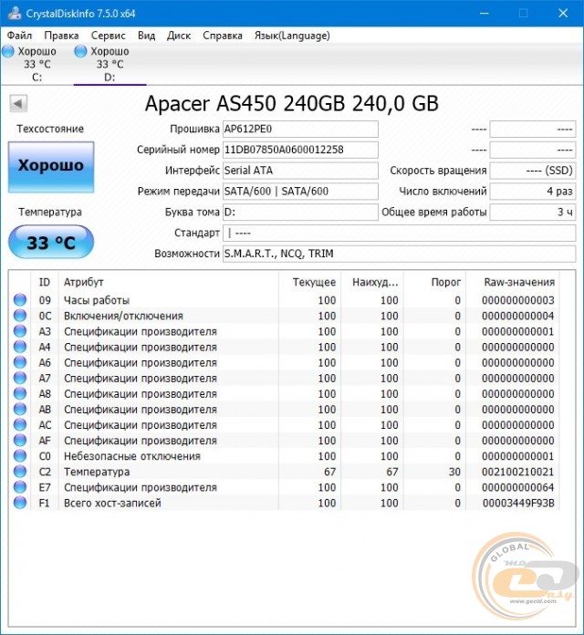 Apacer AS450 240GB