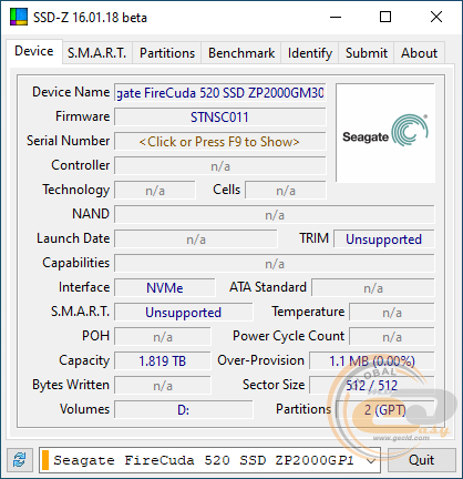 Seagate FireCuda 520 SSD