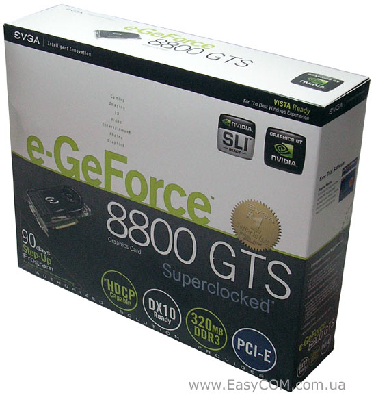 EVGA e-GeForce 8800GTS 320MB Superclocked