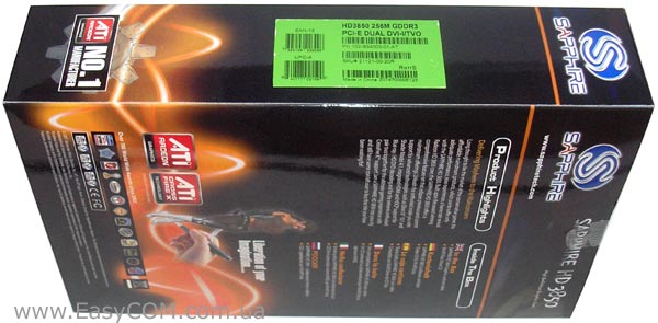 Sapphire Radeon HD 3850 256Mb
