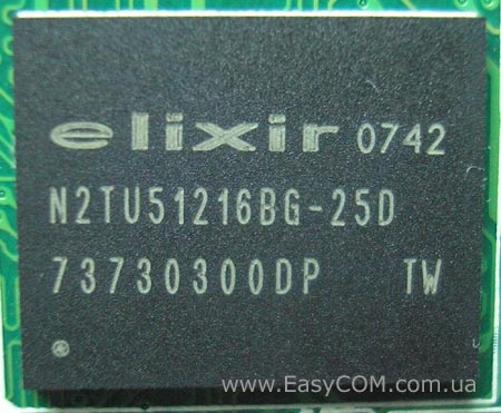 GDDR2 Elixir N2TU51216BG-25D