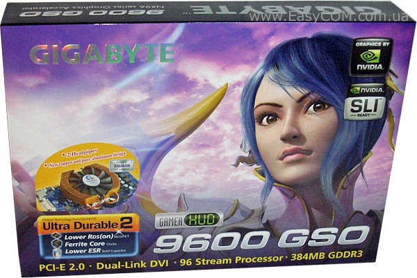 GIGABYTE GV-NX96G384H GeForce 9600 GSO 