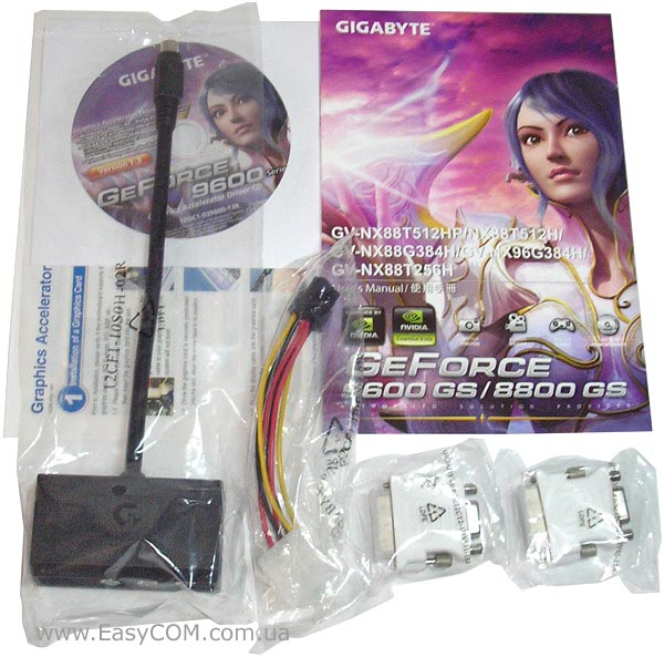 GIGABYTE GV-NX96G384H GeForce 9600 GSO 