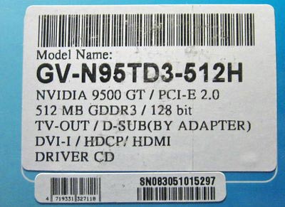 GIGABYTE GV-N95TD3-512H