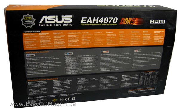 ASUS Radeon HD 4870 1 ГБ EAH4870/HTDI/1G