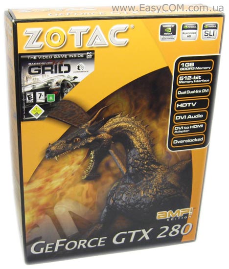 ZOTAC GeForce GTX 280 AMP! Edition