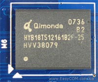 Qimonda HYB18T512161B2F-25