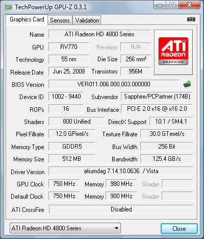 пзг-я Sapphire Radeon HD4870 512 МБ GDDR5 