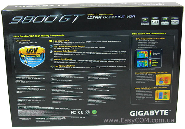 GIGABYTE GV-N98TOC-512I 