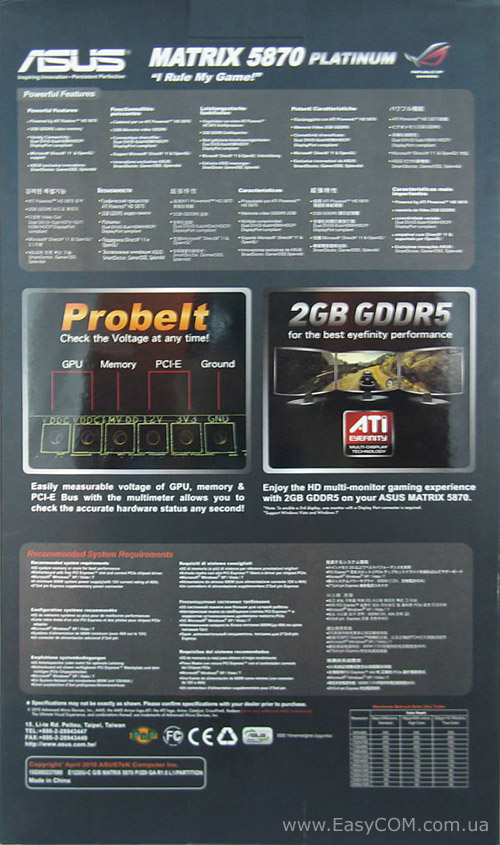 ASUS Radeon HD 5870 MATRIX PLATINUM