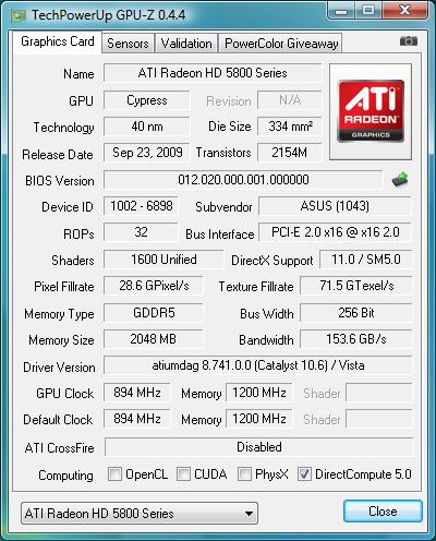 ASUS Radeon HD 5870 MATRIX PLATINUM