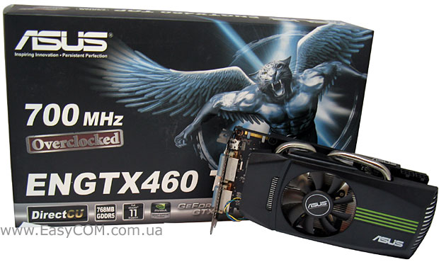 ASUS GeForce GTX 460 DirectCU TOP 768 МБ GDDR5 (ENGTX460 DirectCU TOP/2DI/768MD5)