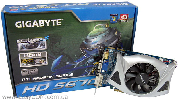 GIGABYTE Radeon HD 5670 HD Experience (GV-R567OC-1GI)