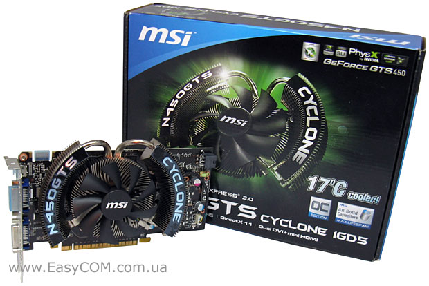 MSI GeForce GTS 450 Cyclone/OC (N450GTS Cyclone 1GD5/OC)