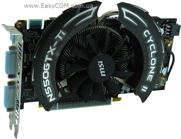 MSI GeForce GTX 550 Ti CYCLONE II OC (N550GTX-TI CYCLONE II 1GD5/OC)