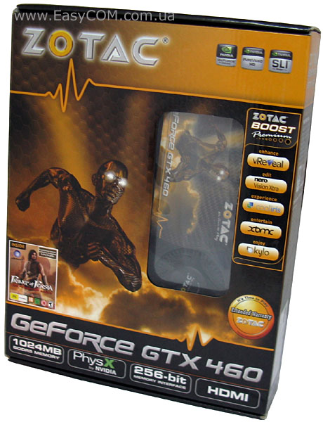 ZOTAC GeForce GTX 460 1 ГБ GDDR5 (ZT-40402-10P)