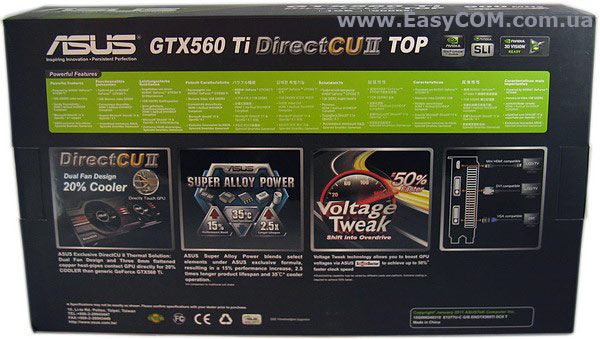 ASUS GeForce GTX 560 Ti DirectCU II TOP