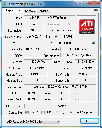 gpu-z HIS Radeon HD 6790 IceQ X Turbo