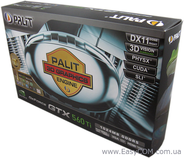 Обзор и тестирование видеокарты Palit GeForce GTX 560 Ti GECID.com