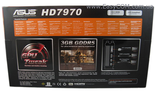 ASUS Radeon HD 7970 3 ГБ GDDR5