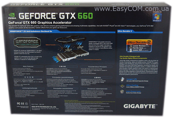 GIGABYTE GV-N660OC-2GD box