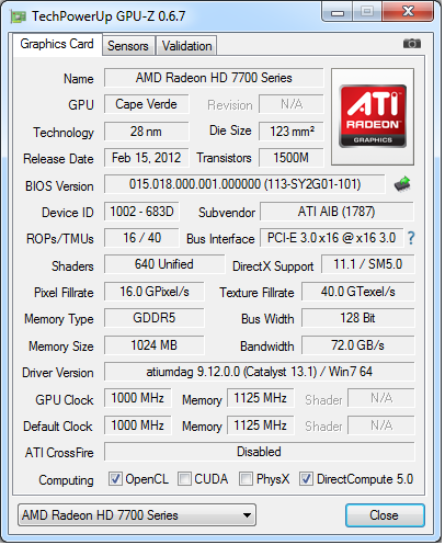 HIS 7770 IceQ X 1GB GDDR5 PCI-E DVI/HDMI/2xMini DP