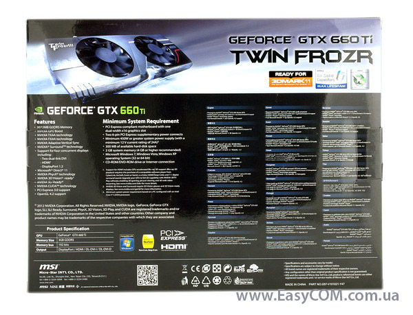 MSI GeForce GTX660 Ti Twin Frozr OC