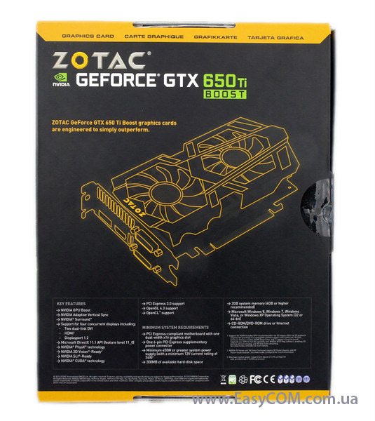 ZOTAC GeForce GTX 650 Ti Boost