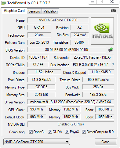 ZOTAC GeForce GTX 760 AMP! Edition