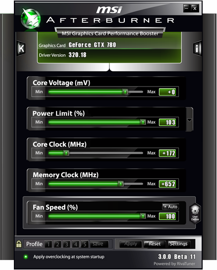 MSI GeForce GTX 780 TWIN FROZR GAMING