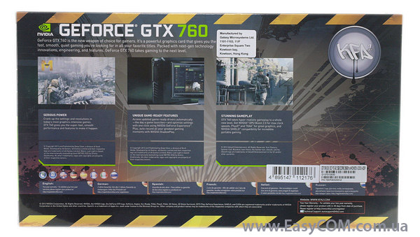 KFA2 GeForce GTX 760 EX OC