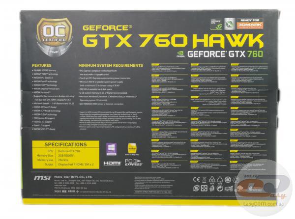 MSI GeForce GTX 760 HAWK