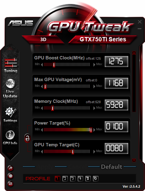 ASUS GeForce GTX 750 Ti ОС (GTX750TI-OC-2GD5)