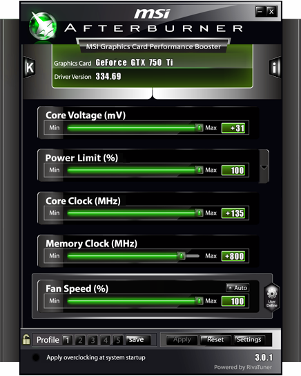Palit GeForce GTX 750 Ti KalmX (2048MB GDDR5)