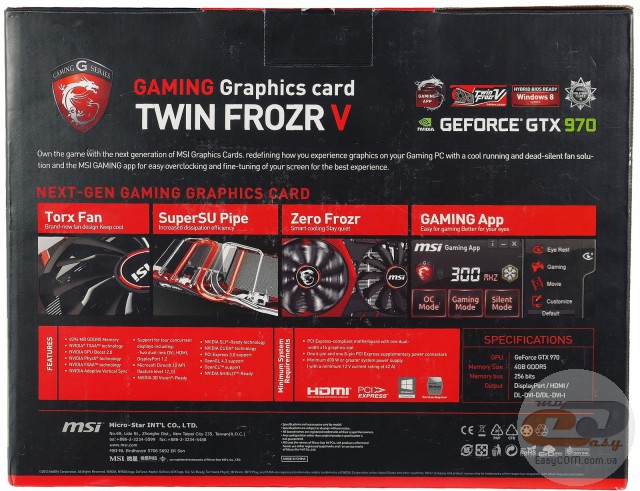 MSI GeForce GTX 970 GAMING 4G