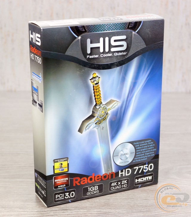 HIS 7750 iCooler 1GB GDDR5 PCI-E DVI/HDMI/VGA (H775FN1G)