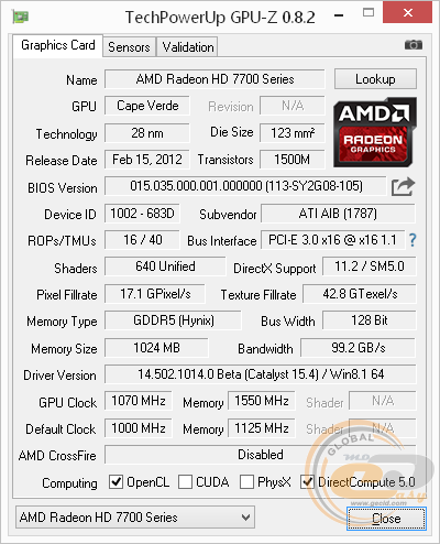 HIS 7770 iCooler 1GB GDDR5 PCI-E DVI/HDMI/VGA (H777FN1G)