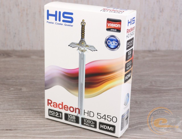 HIS 5450 Silence 1GB DDR3 PCI-E DLDVI-D/HDMI/VGA (H545HR1G)