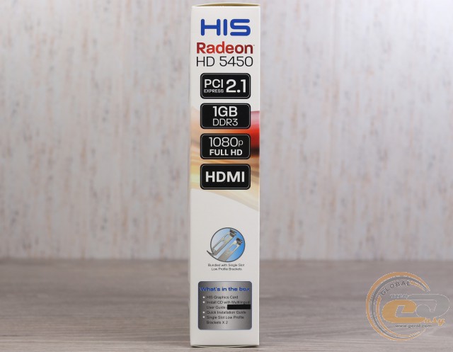 HIS 5450 Silence 1GB DDR3 PCI-E DLDVI-D/HDMI/VGA (H545HR1G)