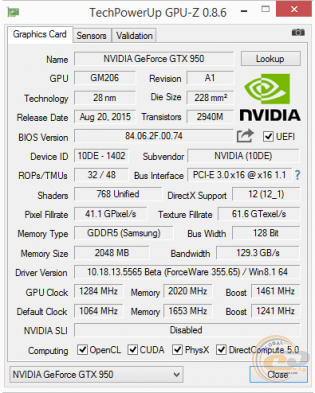 Palit GeForce GTX 950 StormX Dual (NE5X950S1041-2063F)