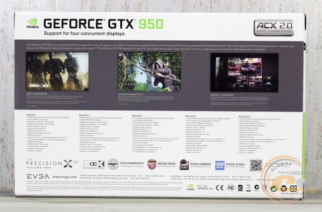 EVGA GeForce GTX 950 FTW GAMING ACX 2.0